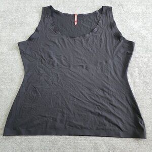 Spanx Tank Top Womens 3X  Black 10039R Shapewear Sleeveless Hourglass Silhouette